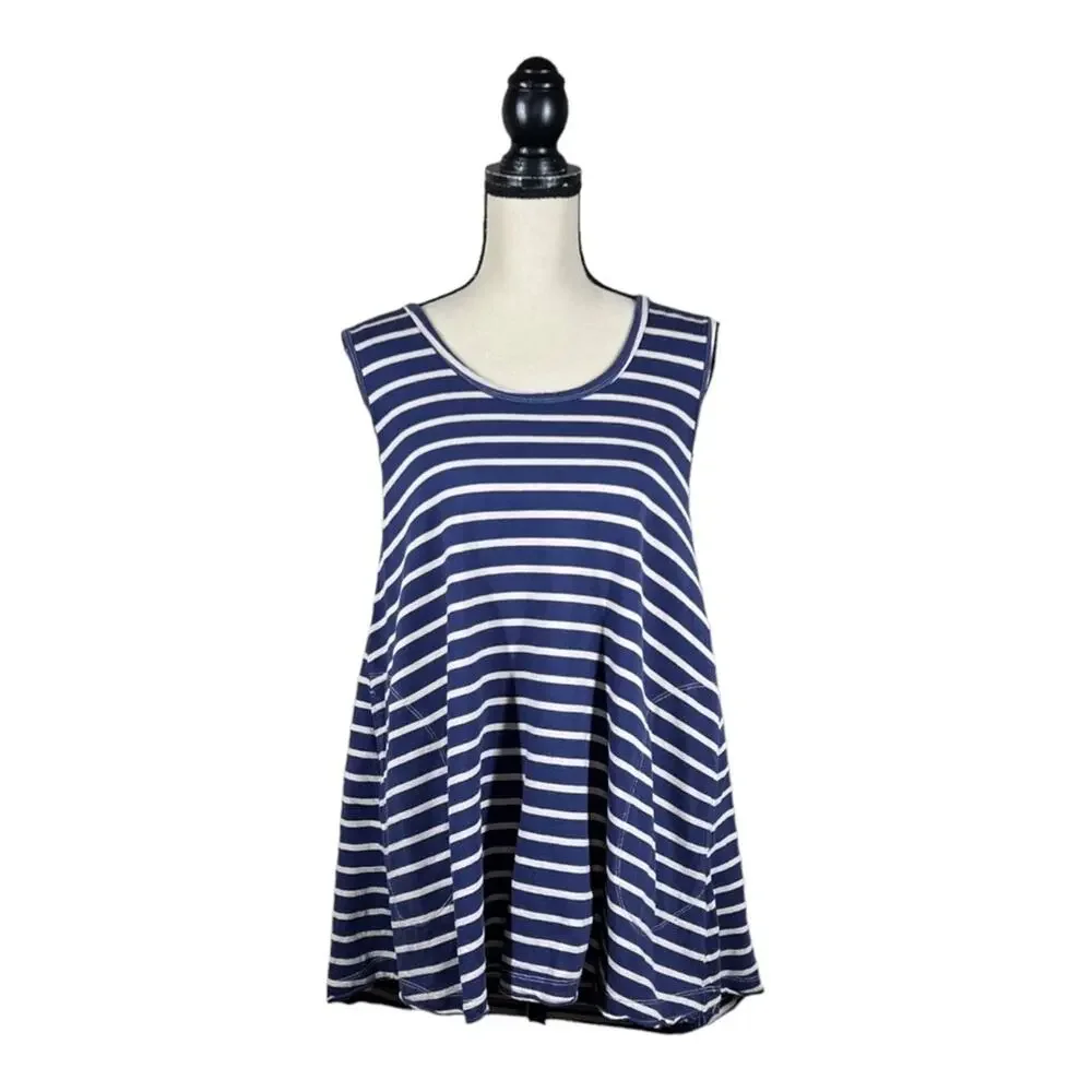 Free People We The Free Striped Loose Beach Summer Tank Top